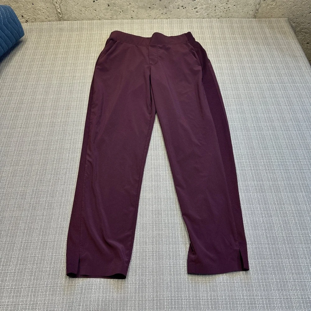 Athleta Bliss Joggers Pants Womens size 2 Plum‎ Purple Athleisure Lounge Comfort